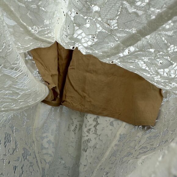 Lulus One Wish Lace Midi Dress Womens Small Bridal Wedding Beach Coastal LWD - Picture 5 of 12